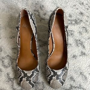 Franco sarto snakeskin heels